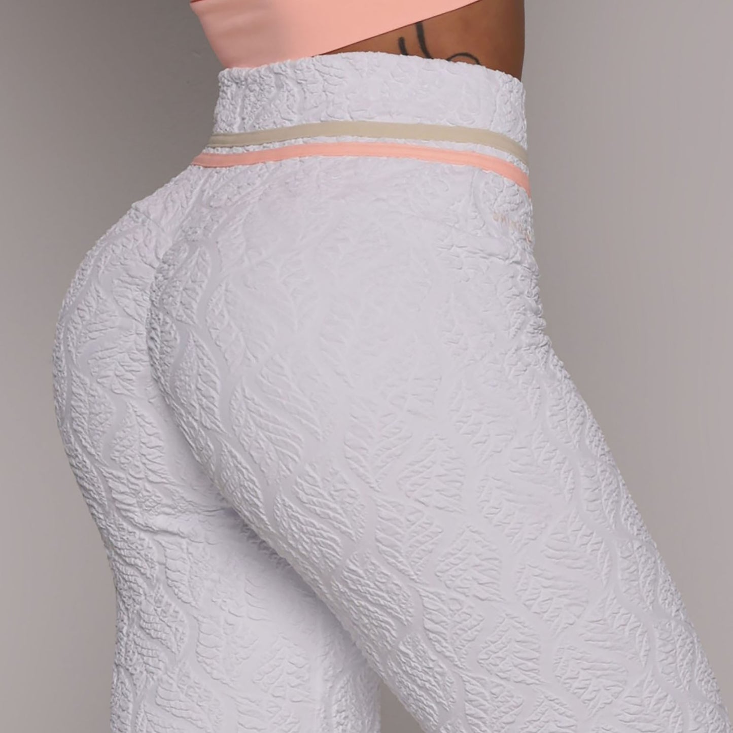 Leggins relieve blanco