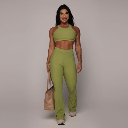 Conjunto verde relieve