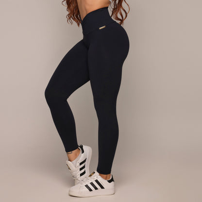 Leggins con tiras blancas