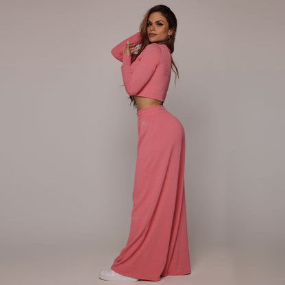 Conjunto rosa goiaba