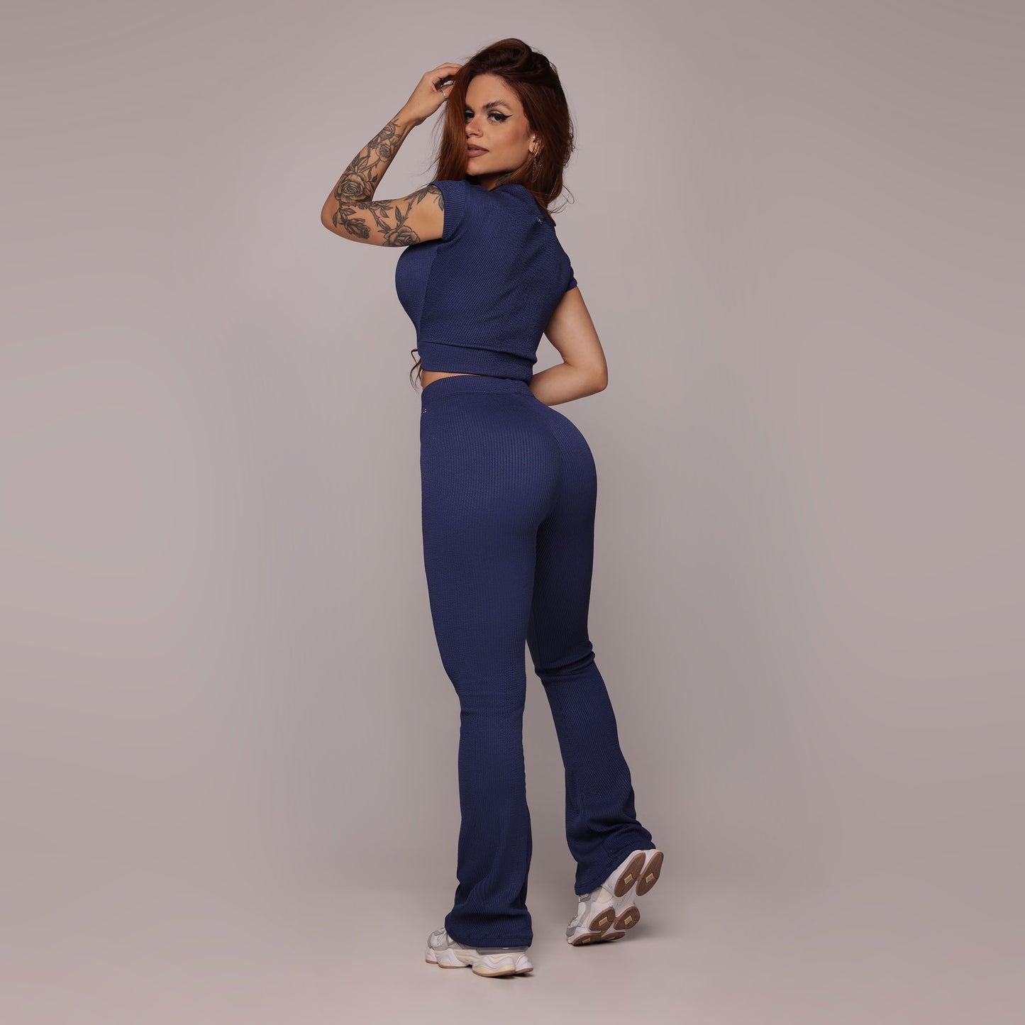 Conjunto relieve azul