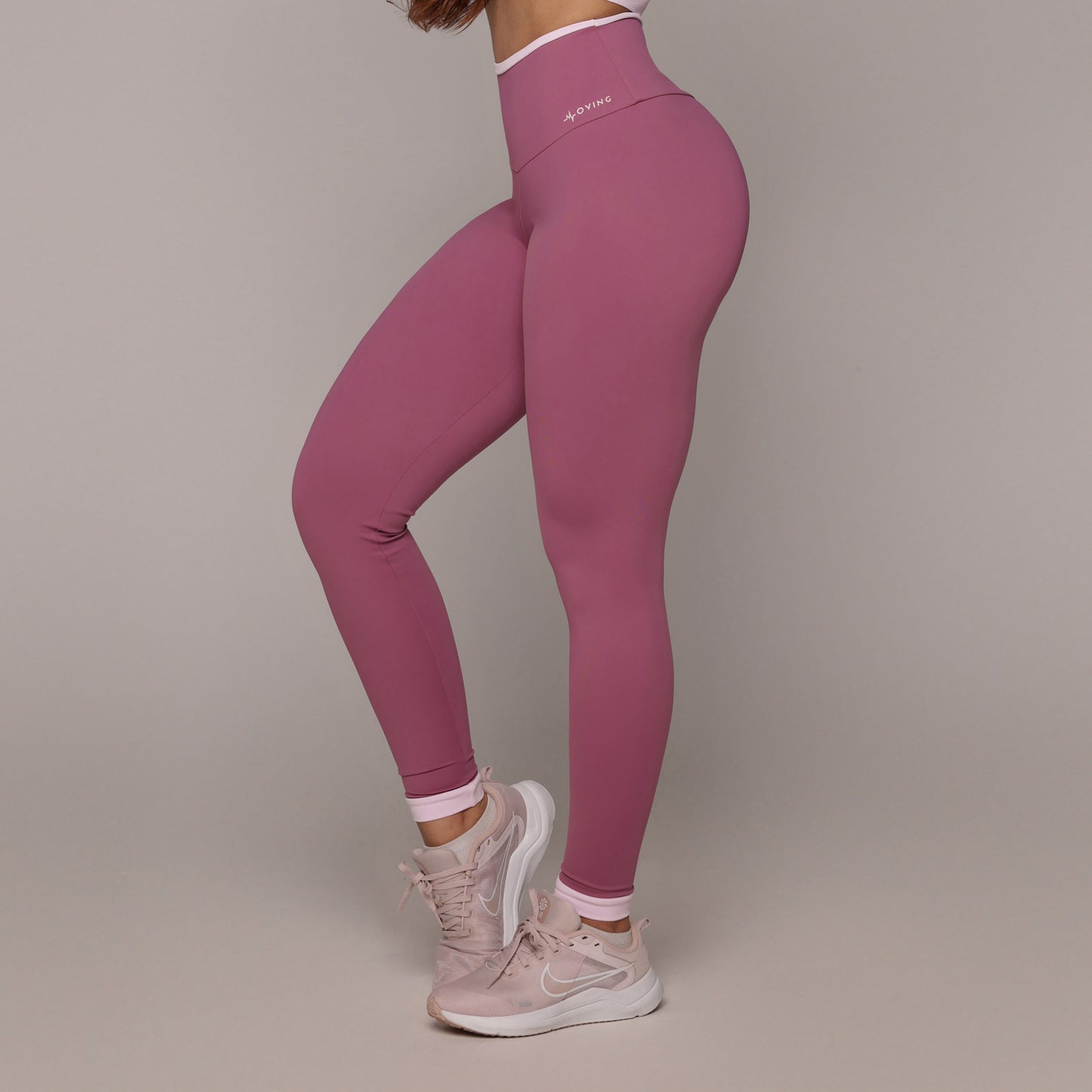 Leggins liso rosa