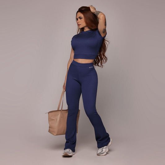 Conjunto relieve azul