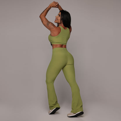 Conjunto verde relieve