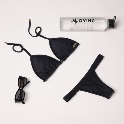 Bikini glossy negro